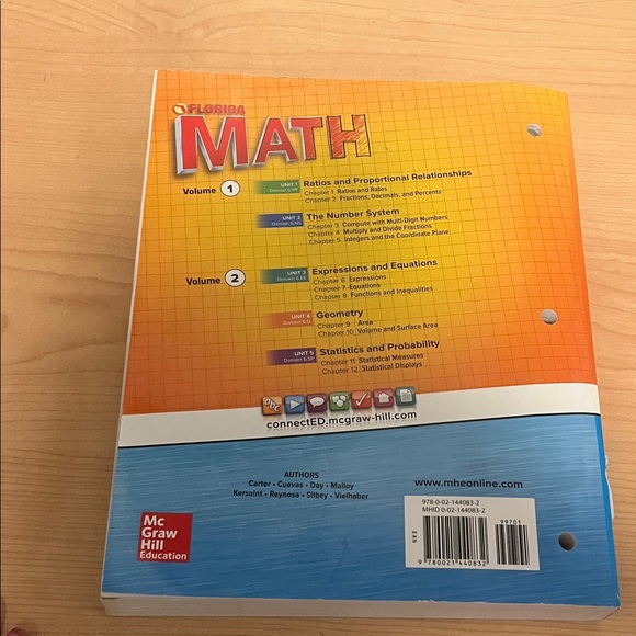 Florida Math Textbook Course 1 Volume 2 - Picture 5 of 6